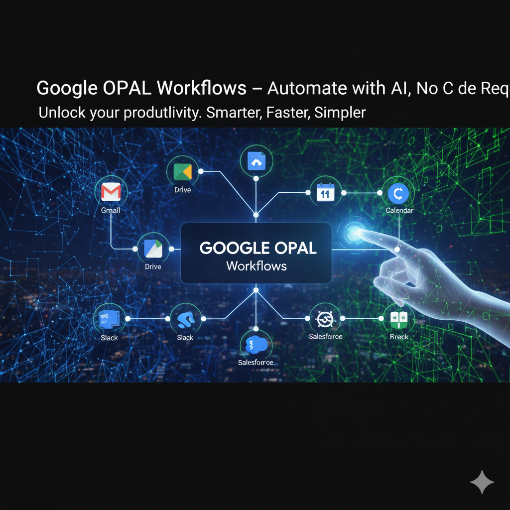 Google OPAL (Workflows) – לשחרר את ה-AI למען הפרודוקטיביות שלך, בלי לכתוב שורת קוד אחת! 🚀